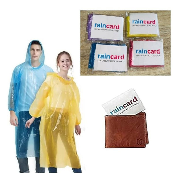 FULLY Reusable Wallet Rain Coats  (Multicolour)